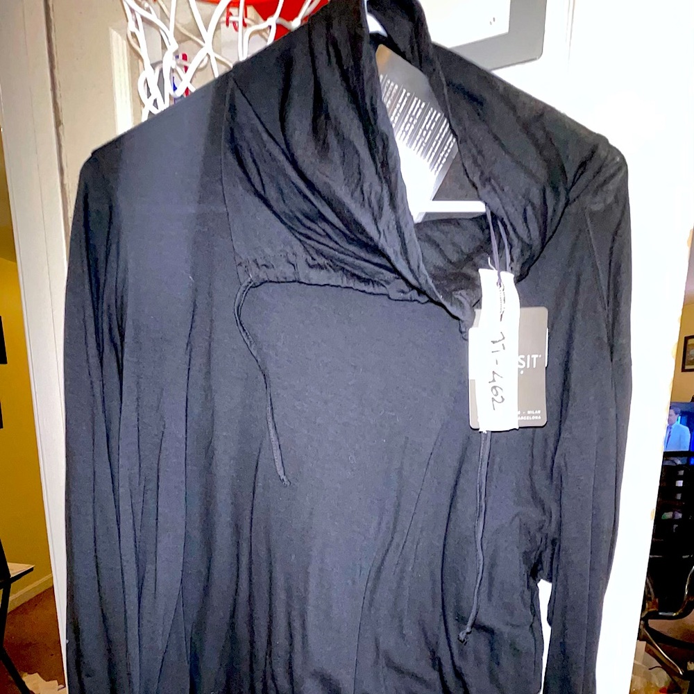 Transit Uomo mock hoodie black XL